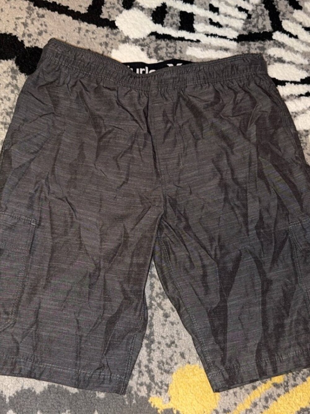 Hurley boys Dark Gray/Black shorts